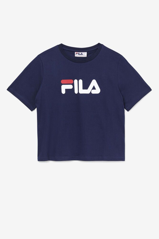 Fila T-Shirt Womens Navy - Miss Eagle - Philippines 4659213-FZ